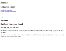 Tablet Screenshot of battleatcongareecreek.com